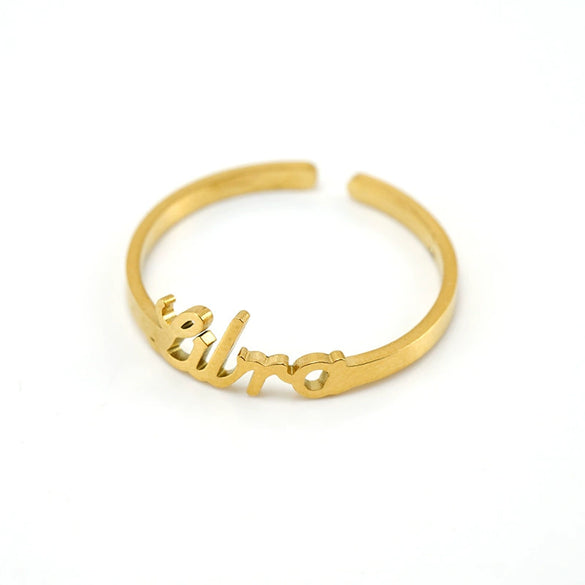 Simple 316L Stainless Steel Constellation Ring Jewelry Electroplated For Women