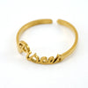 Simple 316L Stainless Steel Constellation Ring Jewelry Electroplated For Women