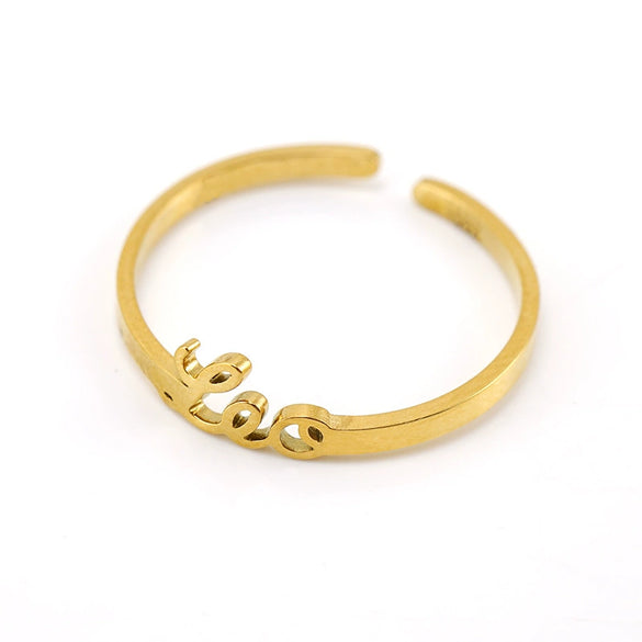 Simple 316L Stainless Steel Constellation Ring Jewelry Electroplated For Women
