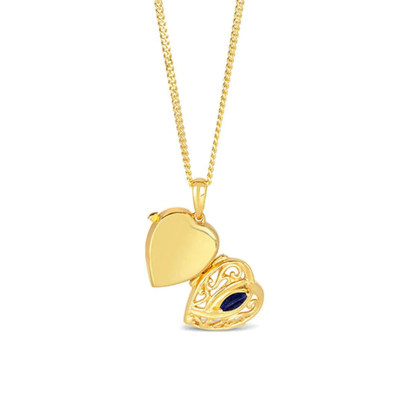 Simple Titanium Steel Heart Openable Photo Album Necklace Electroplated With 18K Real Gold
