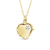 Simple Titanium Steel Heart Openable Photo Album Necklace Electroplated With 18K Real Gold