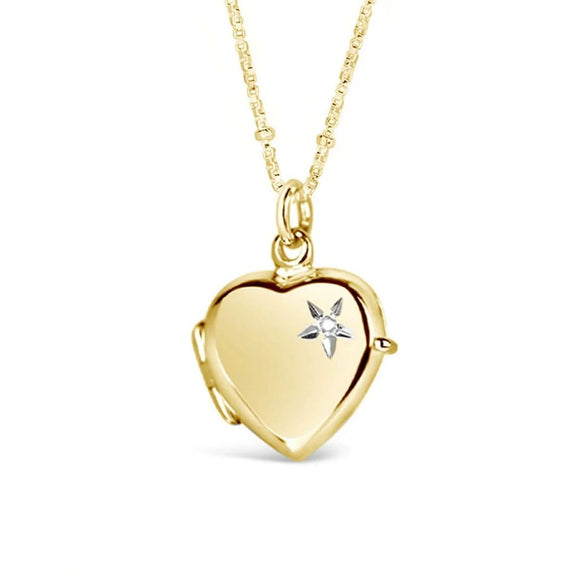 Simple Titanium Steel Heart Openable Photo Album Necklace Electroplated With 18K Real Gold