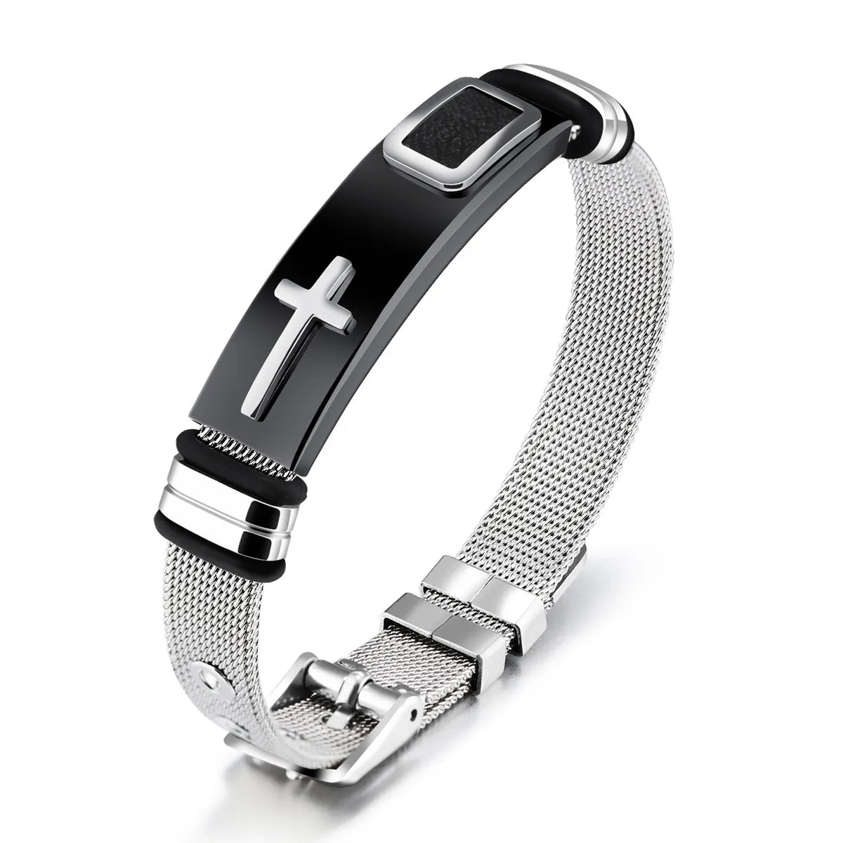 Fashion Geometric Titanium Steel No Inlaid Men'S