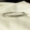 Simple Titanium Steel Open Cuff Bracelet For Women With Roman Numeral Electroplated Design Fashion Versatile Non Fading Jewelry
