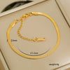 Simple Titanium Steel Unisex Bracelet With 18K Gold Plating Electroplating Treatment Minimalist Style