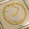Simple Titanium Steel Unisex Bracelet With 18K Gold Plating Electroplating Treatment Minimalist Style