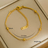 Simple Titanium Steel Unisex Bracelet With 18K Gold Plating Electroplating Treatment Minimalist Style