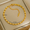 Simple Titanium Steel Unisex Bracelet With 18K Gold Plating Electroplating Treatment Minimalist Style