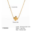 Simple U Shaped Star Love Cross Stainless Steel Necklace For Women With Pvd Furnace Vacuum Real Gold Plating
