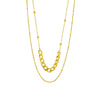 Simple Versatile Double Layer Irregular Titanium Steel Chain Geometric Heavy Metal Punk Necklace Electroplated