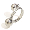 Simple Versatile Geometric Stainless Steel 18K Gold Plated Double Ball Ring Bracelet For Women