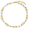Simple Versatile Personality Women's Jewelry Stainless Steel Geometric Plated 18K Gold Electroplated Clip Twist Combination Chain