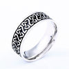 Simple Viking Letters Stainless Steel Unisex Ring Hand Jewelry