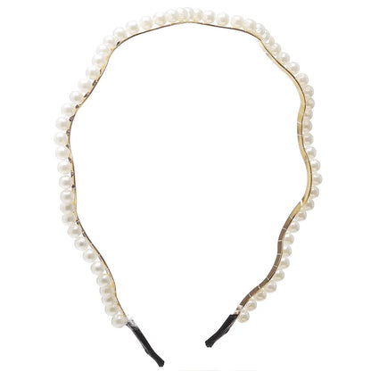 Simple Wave Pearl Headband