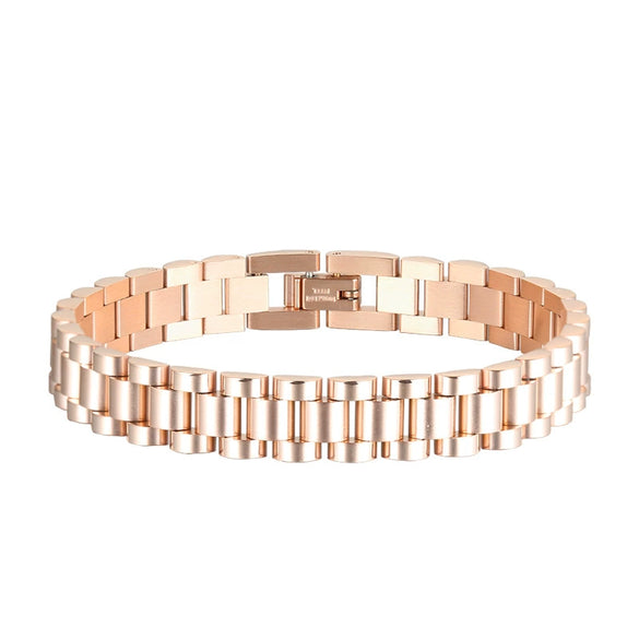 Simple Wave Titanium Steel Bracelet For Men And Women Electroplated Geometric Stainless Steel Jewelry