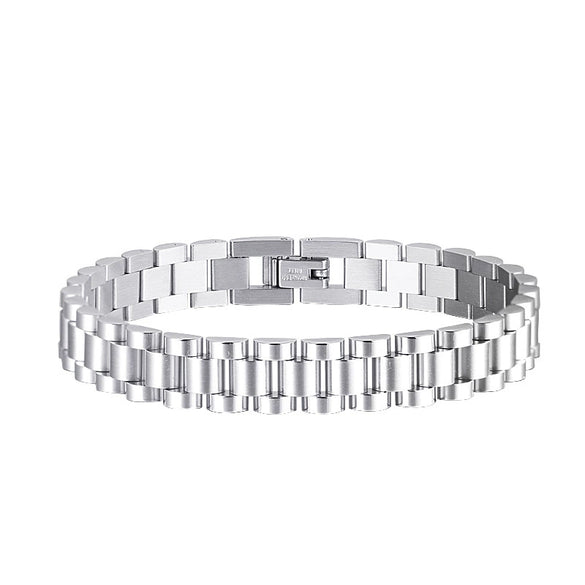 Simple Wave Titanium Steel Bracelet For Men And Women Electroplated Geometric Stainless Steel Jewelry