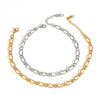 Simple Women's Jewelry With Anchor Design In Titanium Steel And Geometric Shape