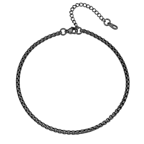 Simple Women's Stainless Steel Double Layer Chain Anklet With Heart Shaped Pendant Fashion Jewelry Accessory