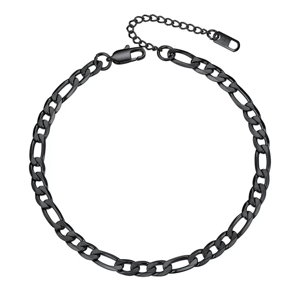 Simple Women's Stainless Steel Double Layer Chain Anklet With Heart Shaped Pendant Fashion Jewelry Accessory