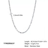 Simple Women's Stainless Steel Necklace Bracelet Suit With 18K Gold Plated Pvd Furnace Vacuum Real Gold Plating Chain Jewelry