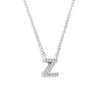 Simple Women's Stainless Steel Plated 18K Gold Letter Pendant Necklace With Electroplating