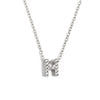 Simple Women's Stainless Steel Plated 18K Gold Letter Pendant Necklace With Electroplating