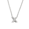 Simple Women's Stainless Steel Plated 18K Gold Letter Pendant Necklace With Electroplating