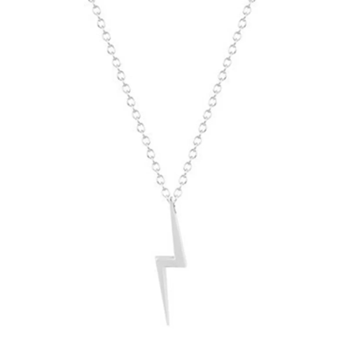 Simple Z English Alphabet Alloy Necklace Nhcu149799