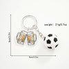 Simulation Three Dimensional Football Key Ring Pendant Fashion Printing Process