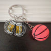 Simulation Three Dimensional Football Key Ring Pendant Fashion Printing Process