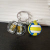 Simulation Three Dimensional Football Key Ring Pendant Fashion Printing Process