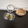 Simulation Three Dimensional Football Key Ring Pendant Fashion Printing Process