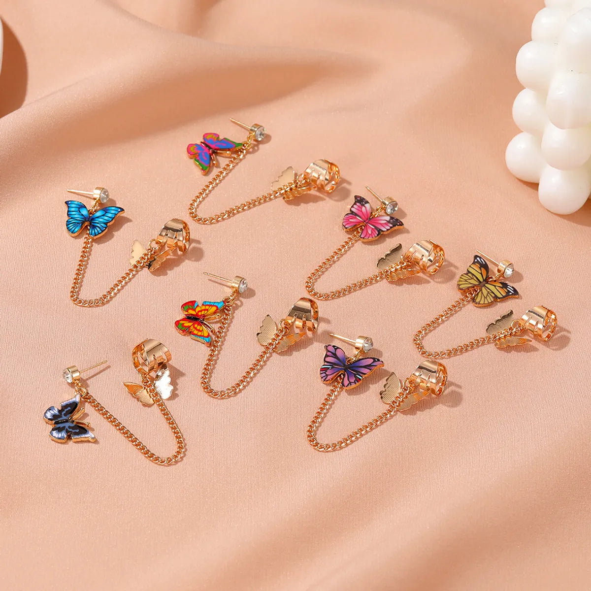 Single Color Butterfly Earrings