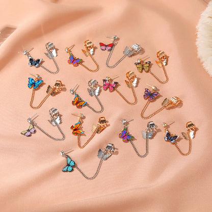 Single Color Butterfly Earrings