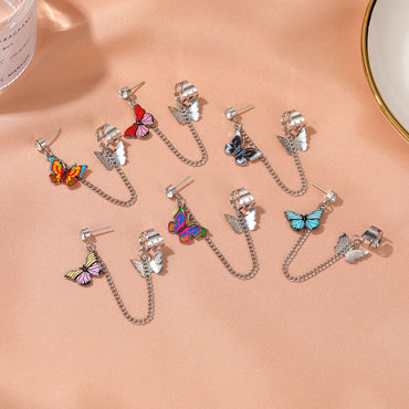 Single Color Butterfly Earrings