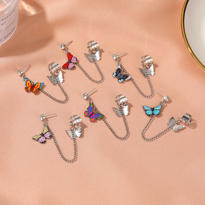 Single Color Butterfly Earrings