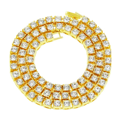 Single-Row Diamonds One-Row Diamond Necklace Full Of Diamonds Tennis Chain