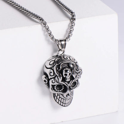 Skull Head Punk Style Stainless Steel Jewelry Pendant Wholesale Gooddiy