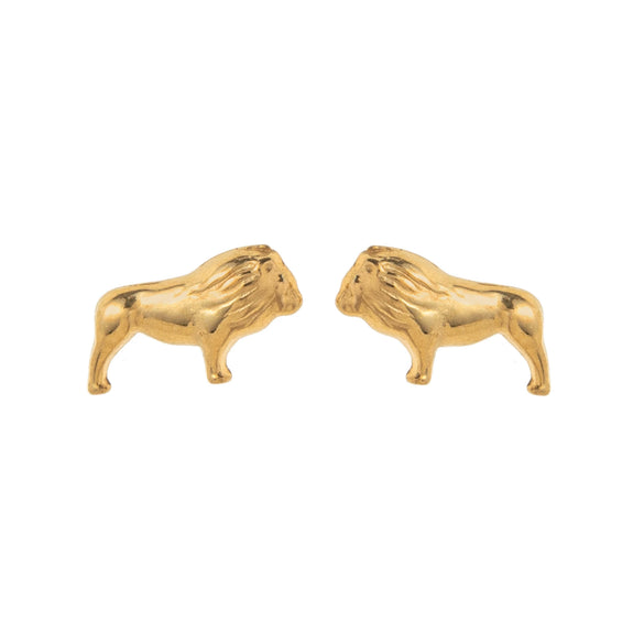 Small Animal Stud Earrings Stainless Steel 18K Gold Plated Electroplated Unisex Old Money Style