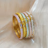 Small Diamond Enamel Pattern Bracelet With Plated Finish Elegant Lightweight Versatile Accessory For Everyday Styling