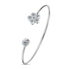 Small Flower Moissanite Bracelet S925 Sterling Silver Electroplated Jewelry For Women