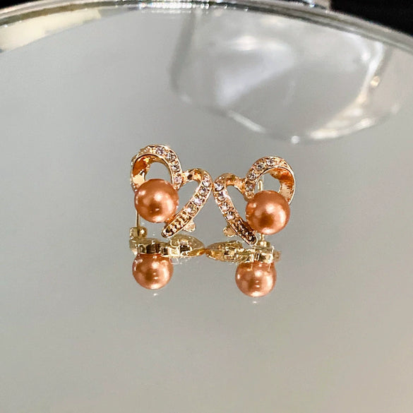 Small Fresh Flower Butterfly Resin Plastic Handmade Earrings For Women