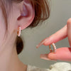 Small Fresh Flower Butterfly Resin Plastic Handmade Earrings For Women