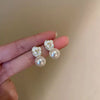 Small Fresh Flower Butterfly Resin Plastic Handmade Earrings For Women