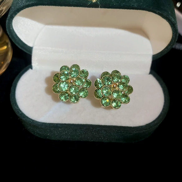 Small Fresh Flower Butterfly Resin Plastic Handmade Earrings For Women