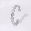 Small Fresh Flower Titanium Steel Bracelet With Niche Design 18K Gold Non Fading Electroplated For Women