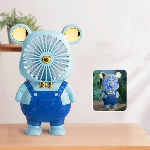 Small Handheld Fan Wholesale Portable Usb Charging Student Portable Cartoon Mini Fan Printed Logo Gift