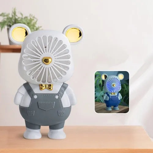 Small Handheld Fan Wholesale Portable Usb Charging Student Portable Cartoon Mini Fan Printed Logo Gift