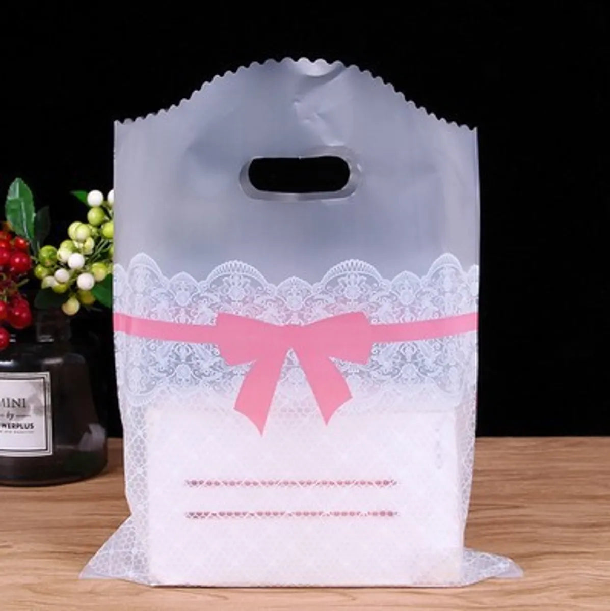 Small Jewelry Thickened Fresh Cute Beauty Salon Plastic Clothing Store Handbag Hand Packaging Shopping Gift Bag