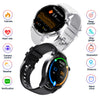 Smart Bracelet Silicone Sports Health Monitoring With Magnetic Attraction Charging And Round Dial